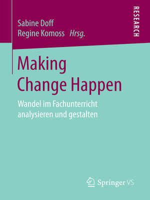 cover image of Making Change Happen